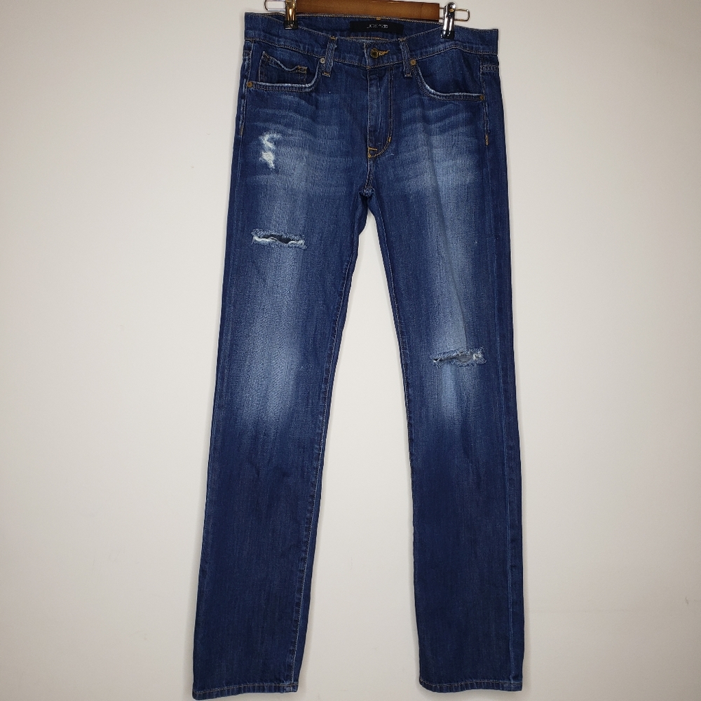 Joe's jean Straight Leg The Brixton mens distressed with holes size 32